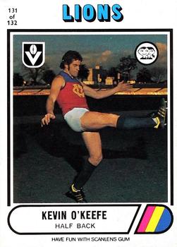1976 Scanlens VFL #131 Kevin O'Keeffe Front